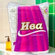 Туалетная бумага Ива СX-14 5х слойная, узкая втулка 720гр. 4 рулона